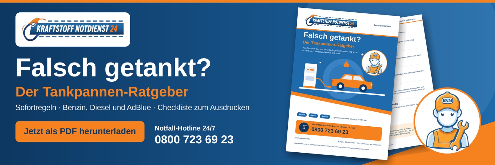 Falsch getankt? Der kostenlose Tankpannen-Ratgeber
