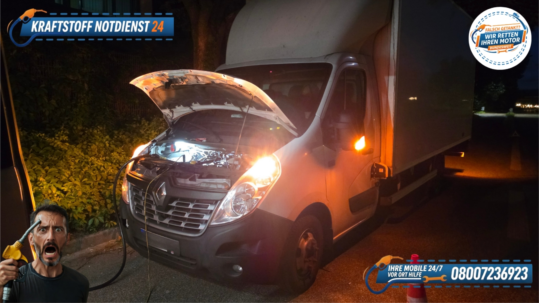 ⛽ Falsch getankt im Renault Trafic? Schnelle Hilfe vor Ort in Baden-Baden! 📞 08007236923
