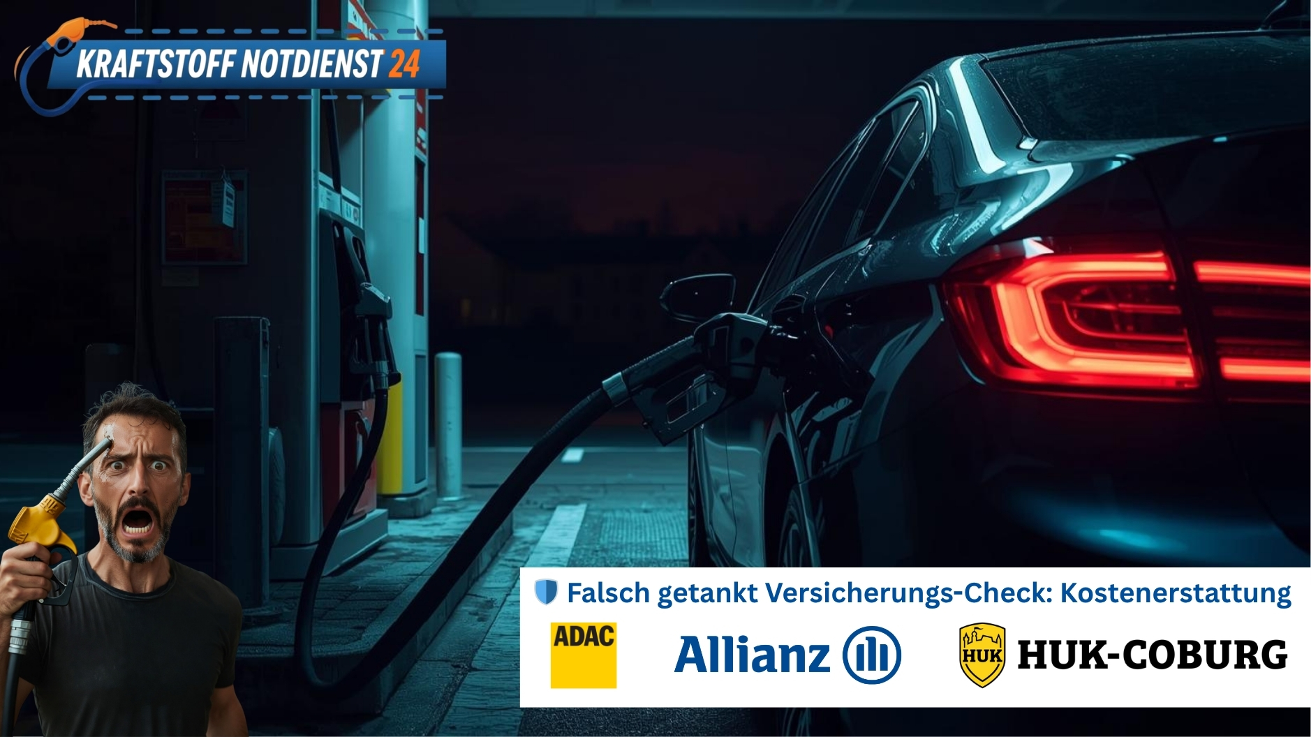 🛡️ Falsch getankt Versicherungs-Check: Kostenerstattung 