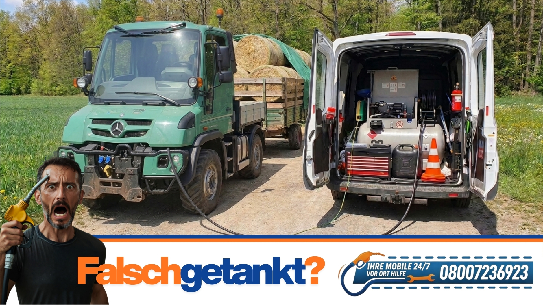 ⛽ Falsch getankt in Ammerndorf? Soforthilfe an B14 und Rothenburger Str. 📞 08007236923