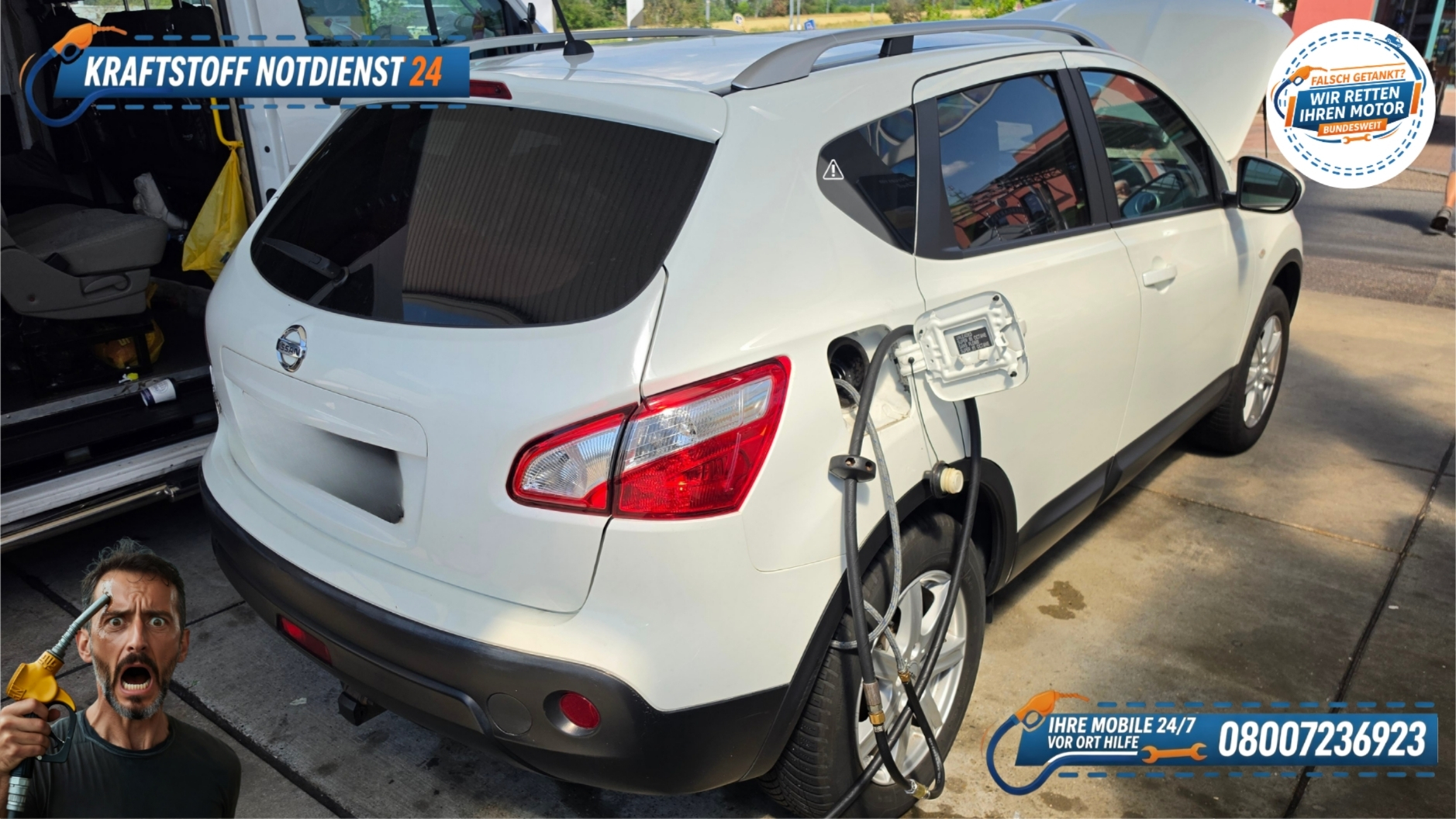 🛻 Nissan Qashqai: Falsch getankt in Neumarkt? 📞 08007236923
