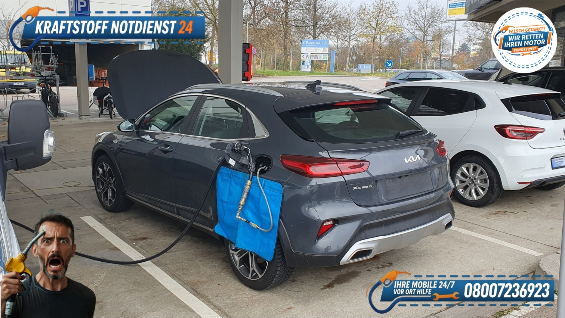🛻 KIA XCeed: Diesel statt Benzin falsch getankt in Ingolstadt? 📞 08007236923