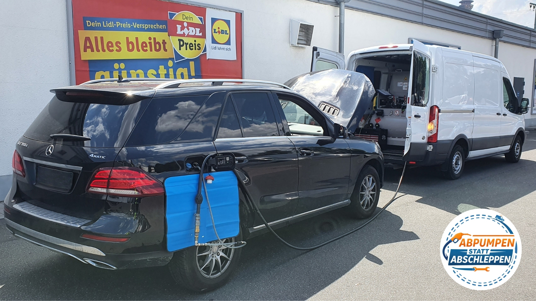 ⛽ Benzin im Diesel Ihres Mercedes? Wir pumpen ab, wir spülen, Nürnberg 📞 08007236923 🛠️