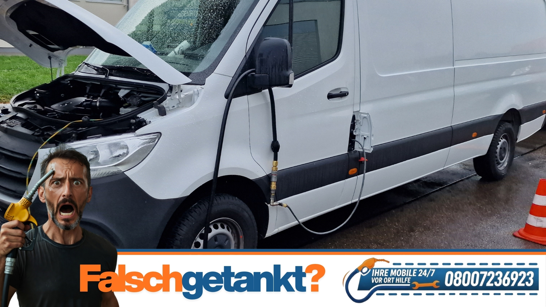 ⛽ Falsch getankt in Roth? 24h Soforthilfe vor Ort 📞 0800 7236923