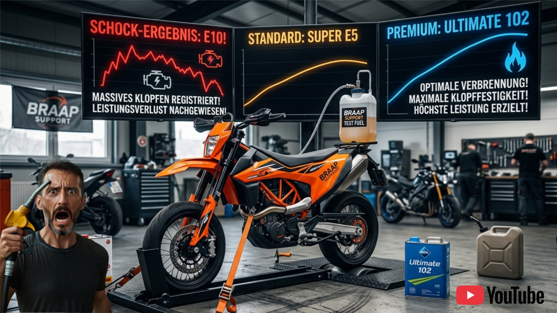 🏁 Prüfstand-Check: Schock-Ergebnis bei E10, Was Braap Support aufgedeckt hat