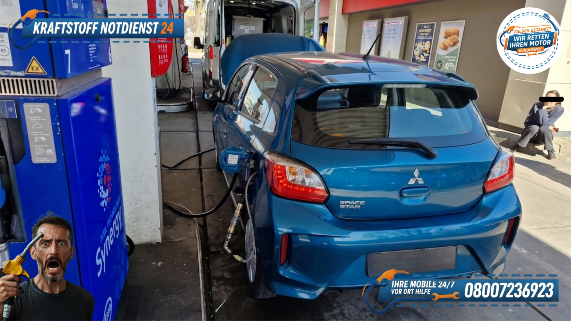 ⛽ 24/7 Mobile Soforthilfe: Falsch getankt in Bayern & Umgebung 📞 08007236923
