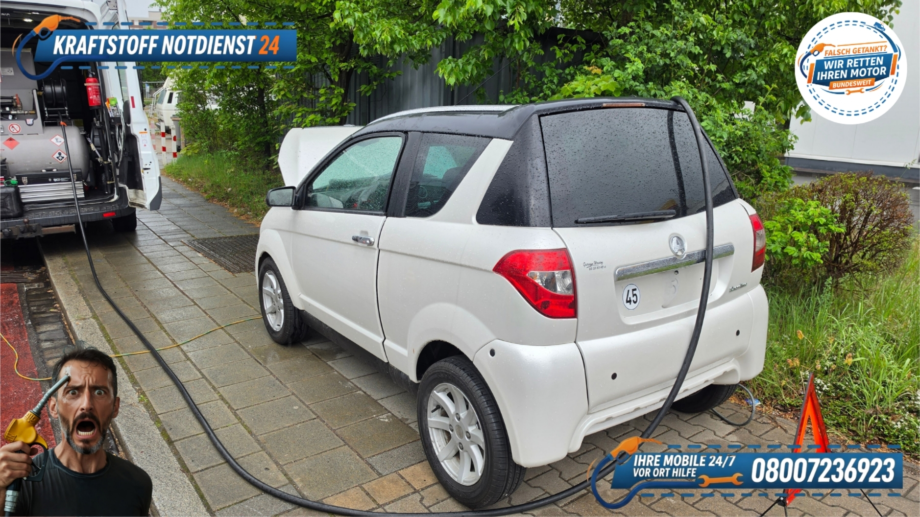 ⛽ Aixam Cross / Crossline falsch getankt in Nürnberg! 📞 08007236923
