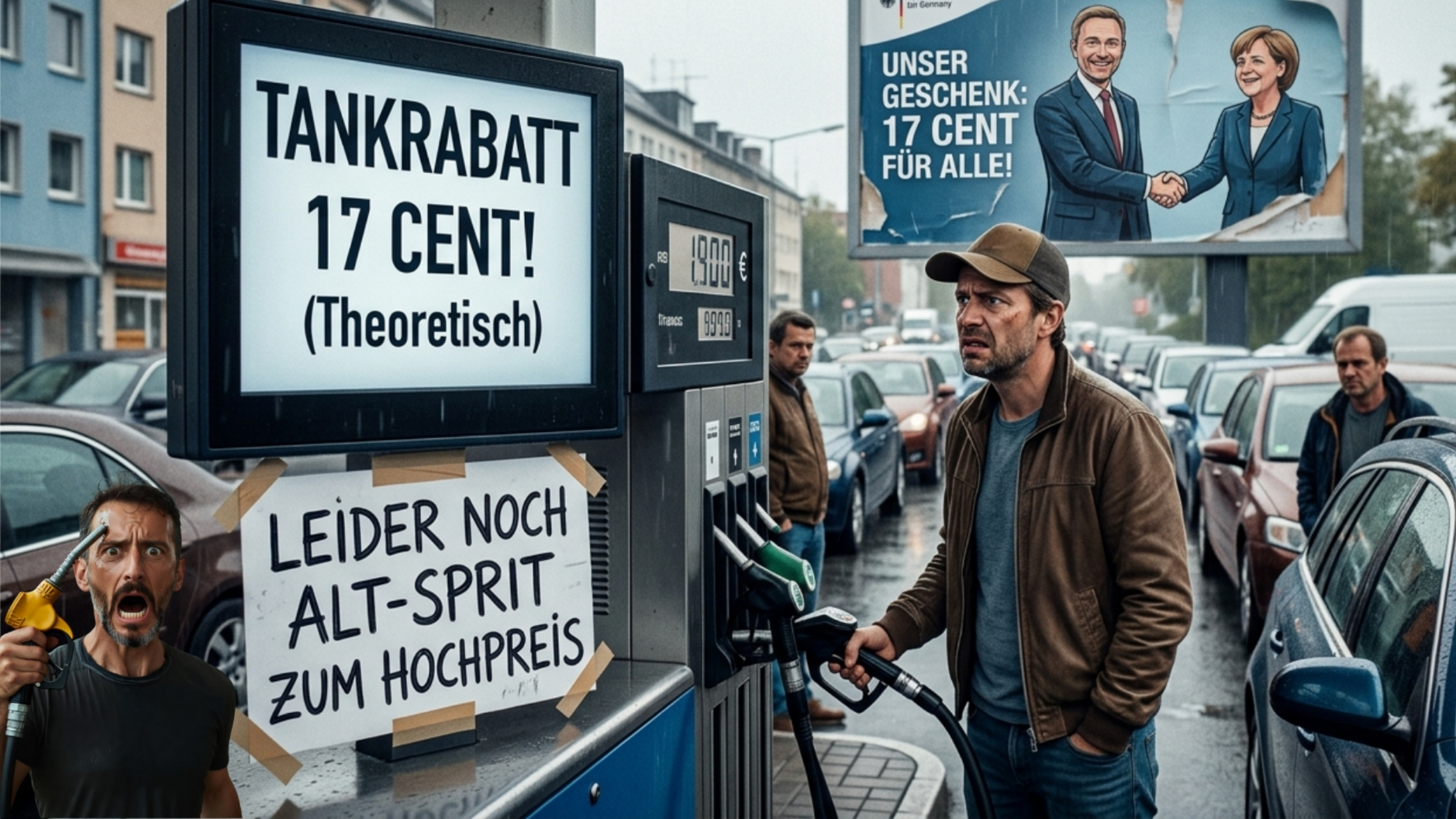 Der „Tankrabatt“ 2026: 17 Cent Hoffnung und ein Ozean voller Bürokratie 🤡