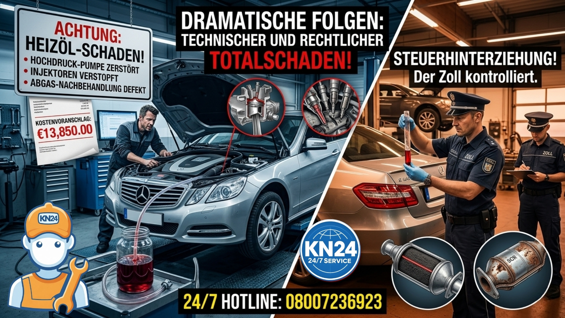 ⛽ Heizöl im Dieseltank: Das riskante Spiel mit der Ersparnis