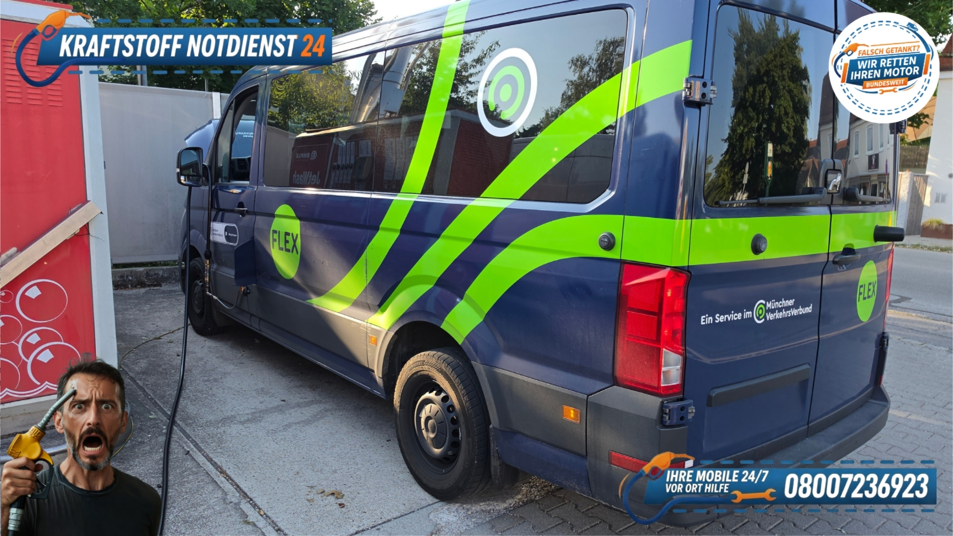 🚚 MAN TGE: Regionaler Verkehrsbetrieb - Benzin statt Diesel falsch getankt in Moosburg? 📞 08007236923