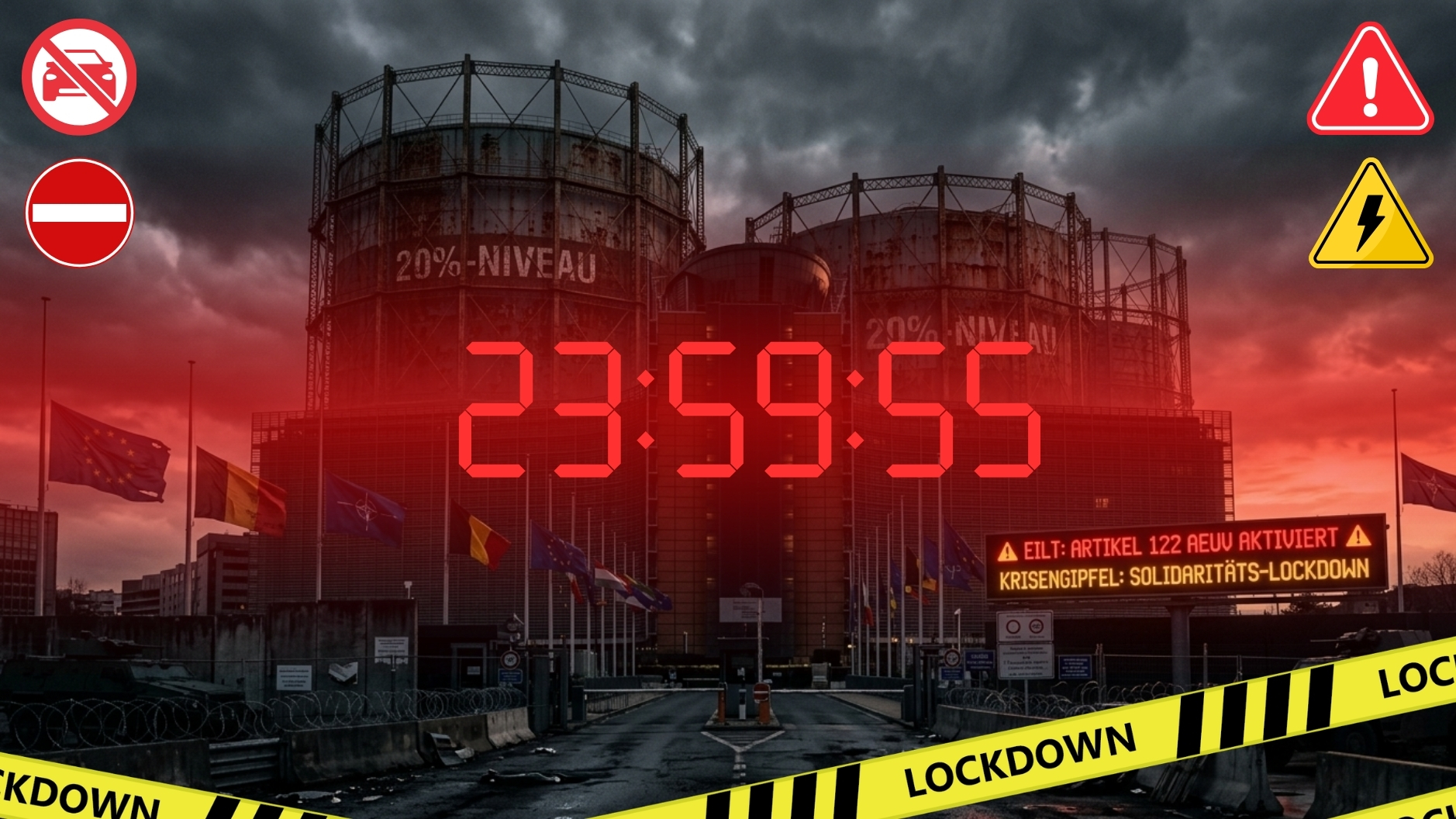 ⛽ 🚨 Eilt: EU-Krisengipfel, Der „Solidaritäts-Lockdown“ rückt näher 🚨