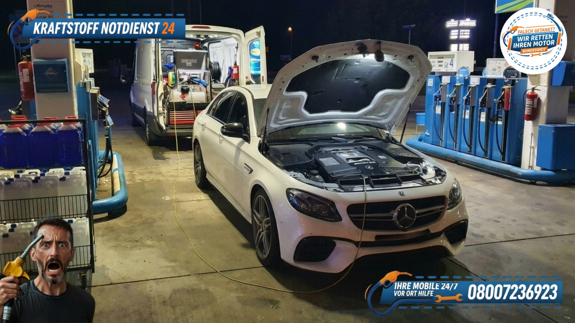 ⛽ Falsch getankt in Augsburg? Schnelle Hilfe für Ihren Mercedes E-Klasse 📞 08007236923