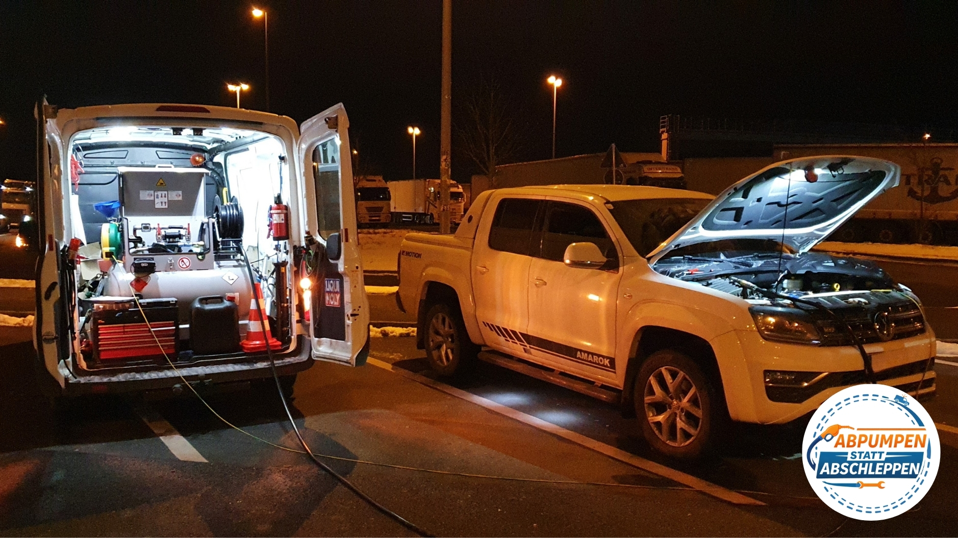 ⛽ Benzin statt Diesel getankt auf Rastanlage A9: Mobile Rettung für VW Amarok 📞 08007236923