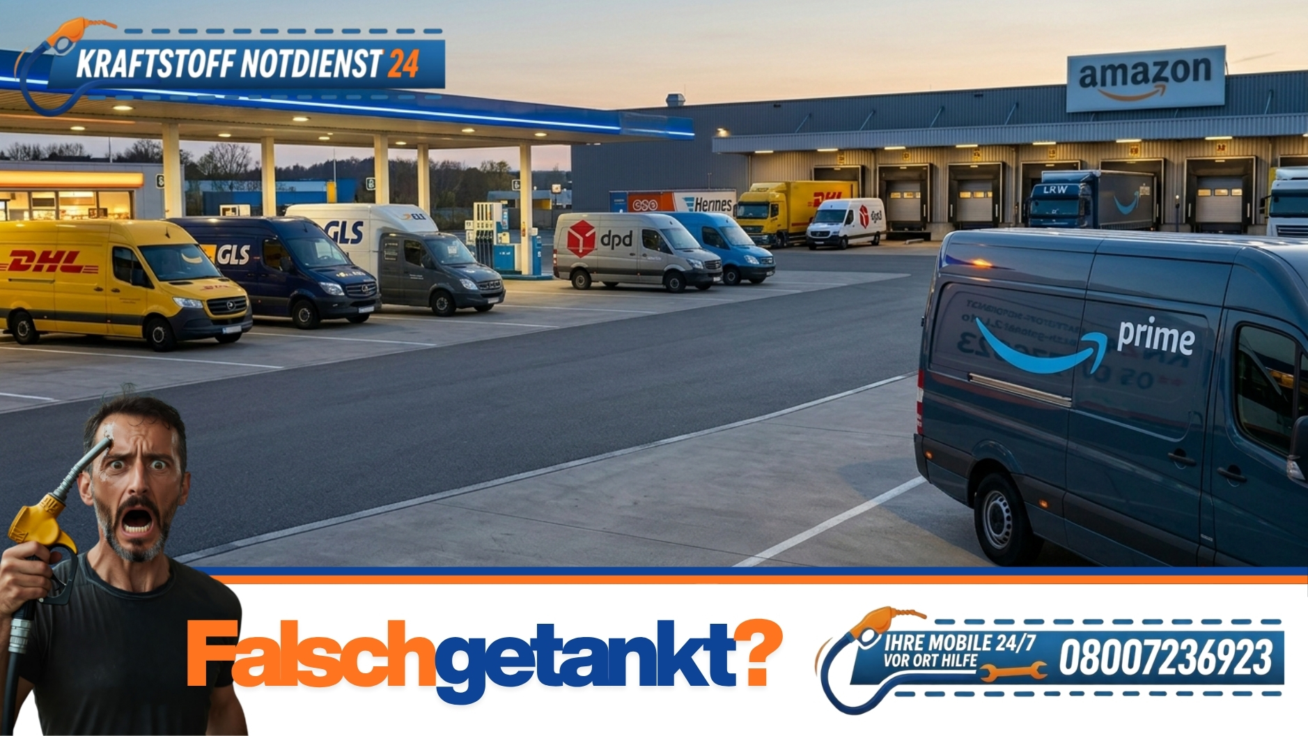 🚚 Logistik-Notfall-Management: Fehlbetankung am Hub, Warum jede Minute Stillstand Ihr Geld frisst 📞 0800 7236923