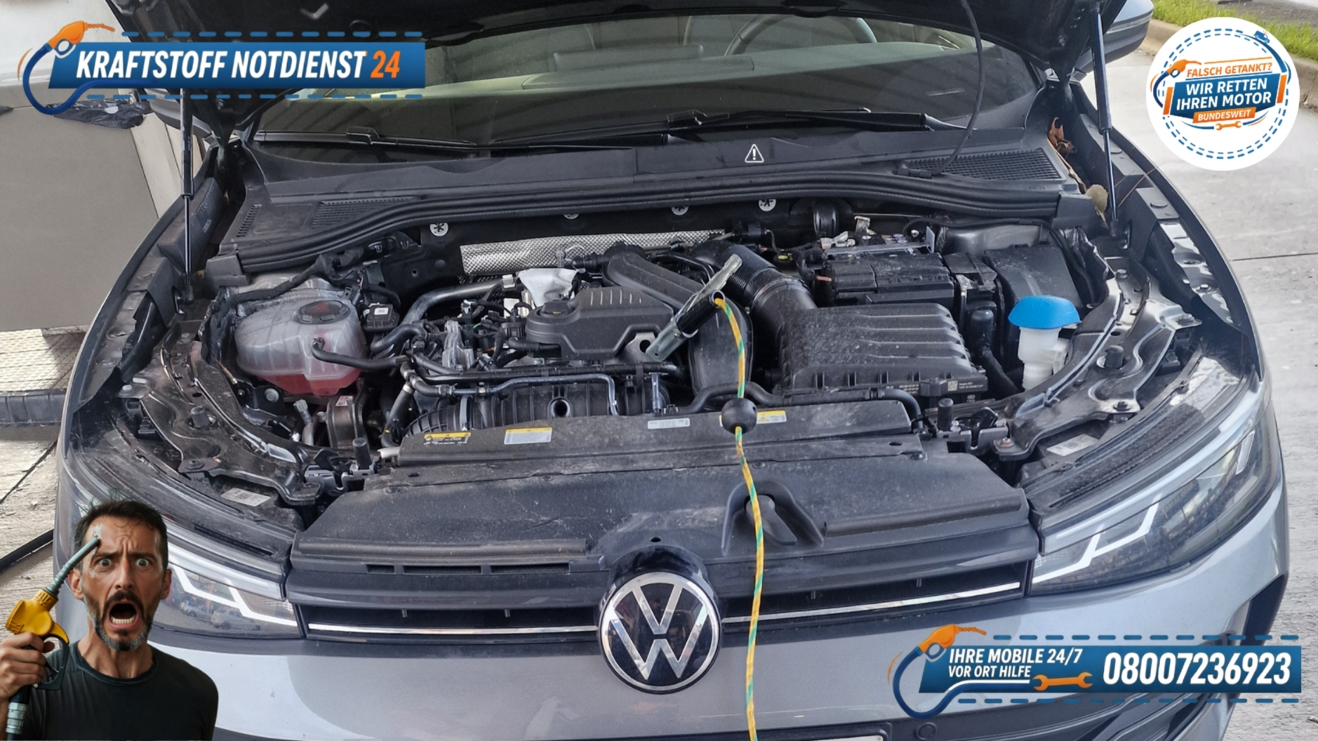 🛻 VW Passat: Benzin in Diesel falsch getankt? Soforthilfe unter 📞 08007236923