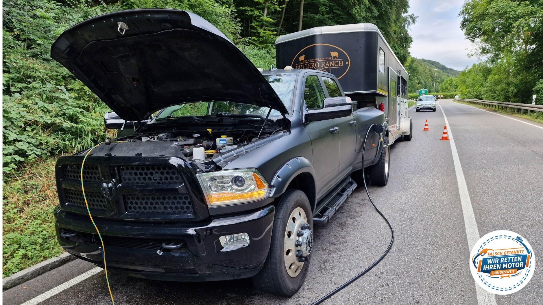 ⛽ Diesel statt Benzin getankt im Dodge Ram? Falschtanken 24/7 Hilfe Rehlingen 📞 08007236923