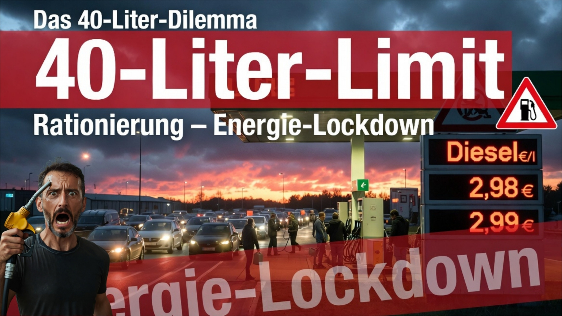 🌐 Das 40-Liter-Dilemma: Steht Deutschland vor dem bundesweiten Kraftstoff-Notstand? 🚨