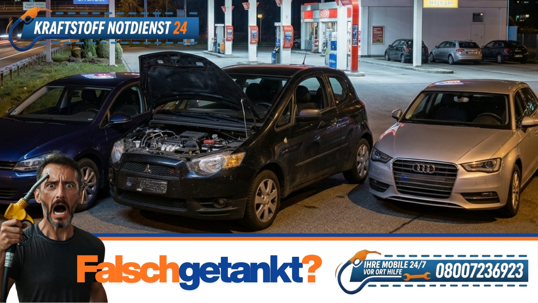 ⛽ Abpumpservice Stuttgart: Mobile 24/7 Soforthilfe bei Fehlbetankung - 📞 0800 7236923