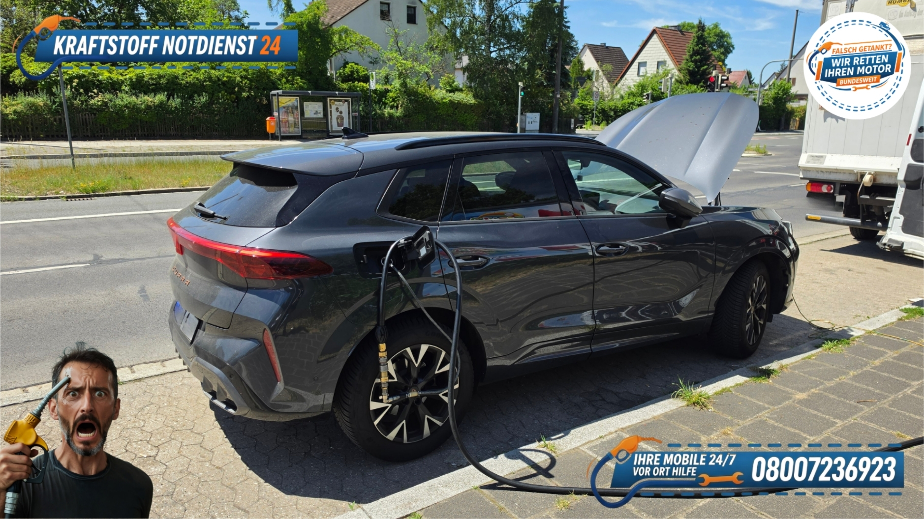 ⛽ Falsch getankt in Nürnberg? Schnelle Hilfe für Ihren Cupra Terramar 📞 08007236923