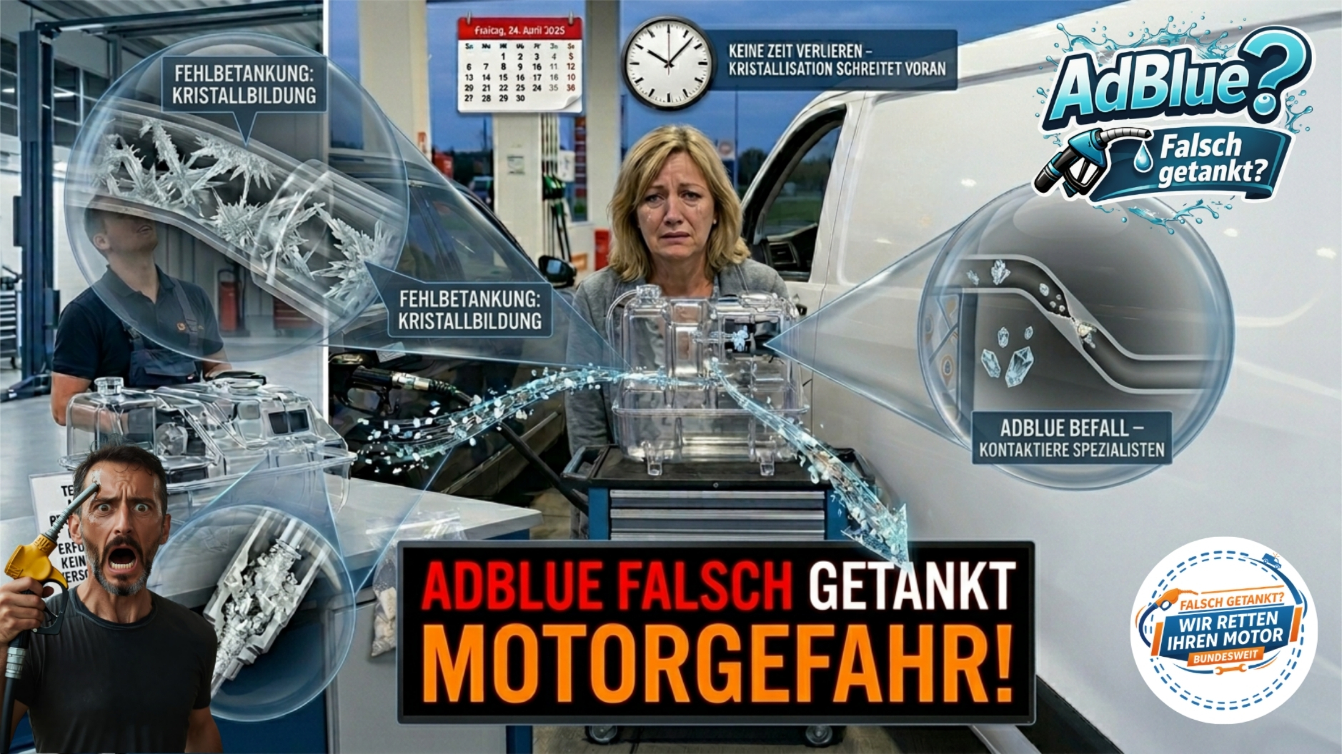 ⛽ AdBlue im Dieseltank: Der stille Killer für Ihren Motor - So retten Sie Ihr Fahrzeug 📞 08007236923 