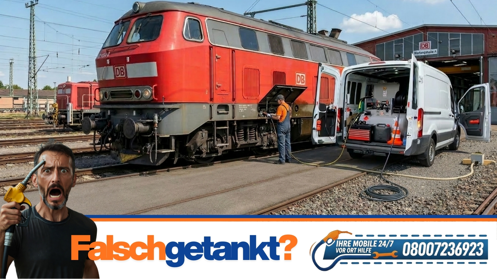 🚂 Umwelt-Service im Bahnbetriebswerk Nürnberg: Öl- und Kraftstoffauffangwanne professionell entleert