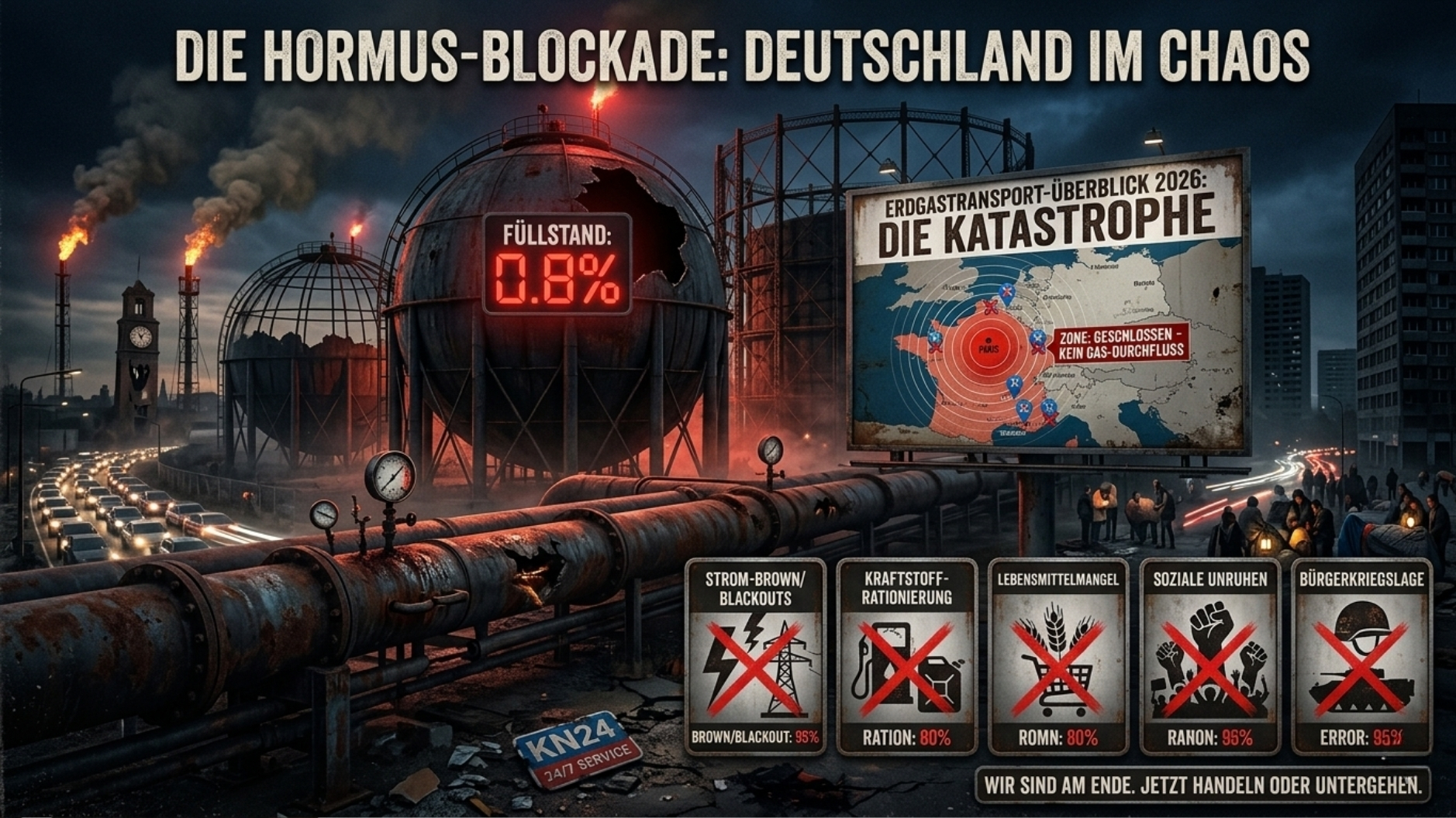⚠️ Countdown zur Katastrophe? Wenn leere Speicher auf die Hormus-Blockade treffen