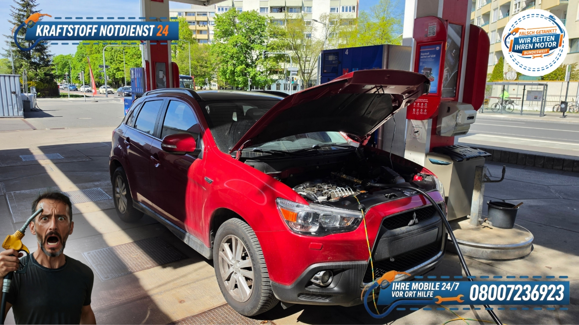 ⛽ Benzin statt Diesel getankt in Nürnberg? Direkt vor Ort abgepumpt! 📞 08007236923