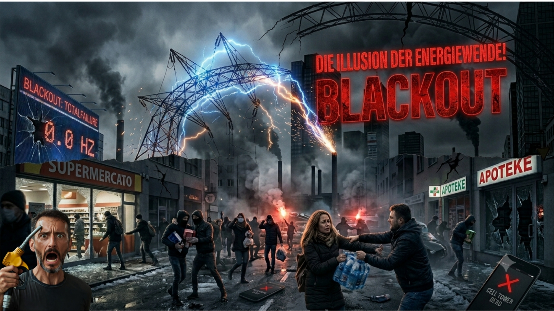 🛑 Die Illusion der Energiewende: Das 50-Hertz-Kartenhaus: Warum wir auf den Tag X absolut nicht vorbereitet sind