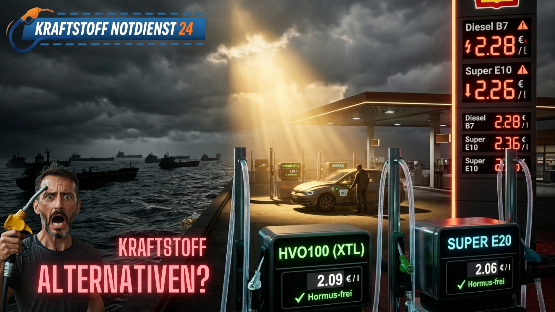 ⛽ Kraftstoff-Check: HVO100 und Super E20, Die krisensicheren Alternativen im März 2026?