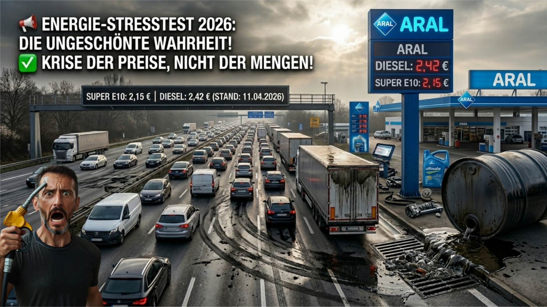 📉 Die ungeschönte Wahrheit: Energie-Stresstest im April 2026, Krise der Preise, nicht der Mengen 📞 0800 7236923