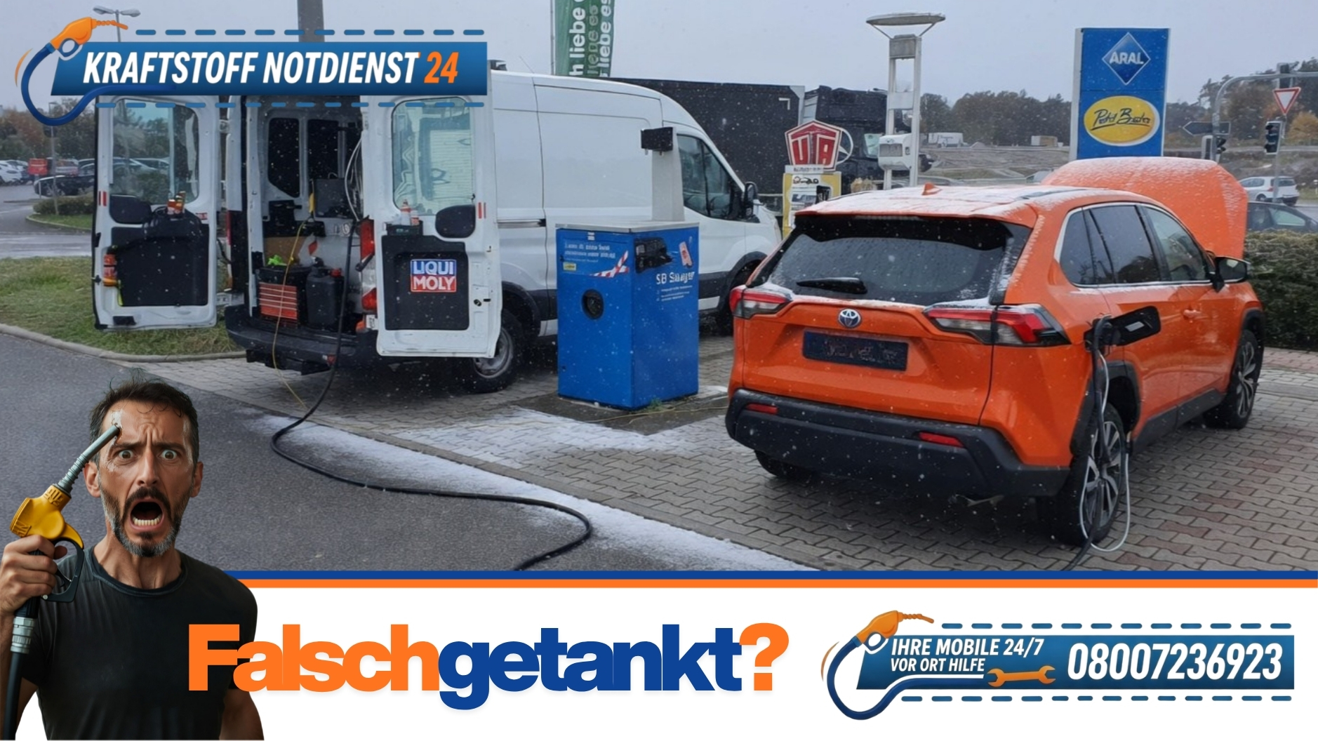 ⛽ Diesel statt Benzin getankt am Autohof Schwabach (A6)? 24/7 Mobiler Notdienst! 📞 08007236923