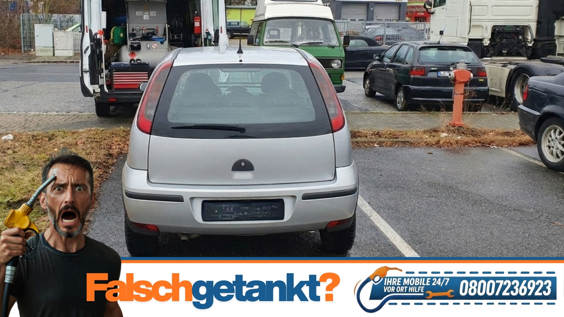 ⛽ Benzin statt Diesel getankt in Nürnberg & Motor gestartet? 📞 08007236923