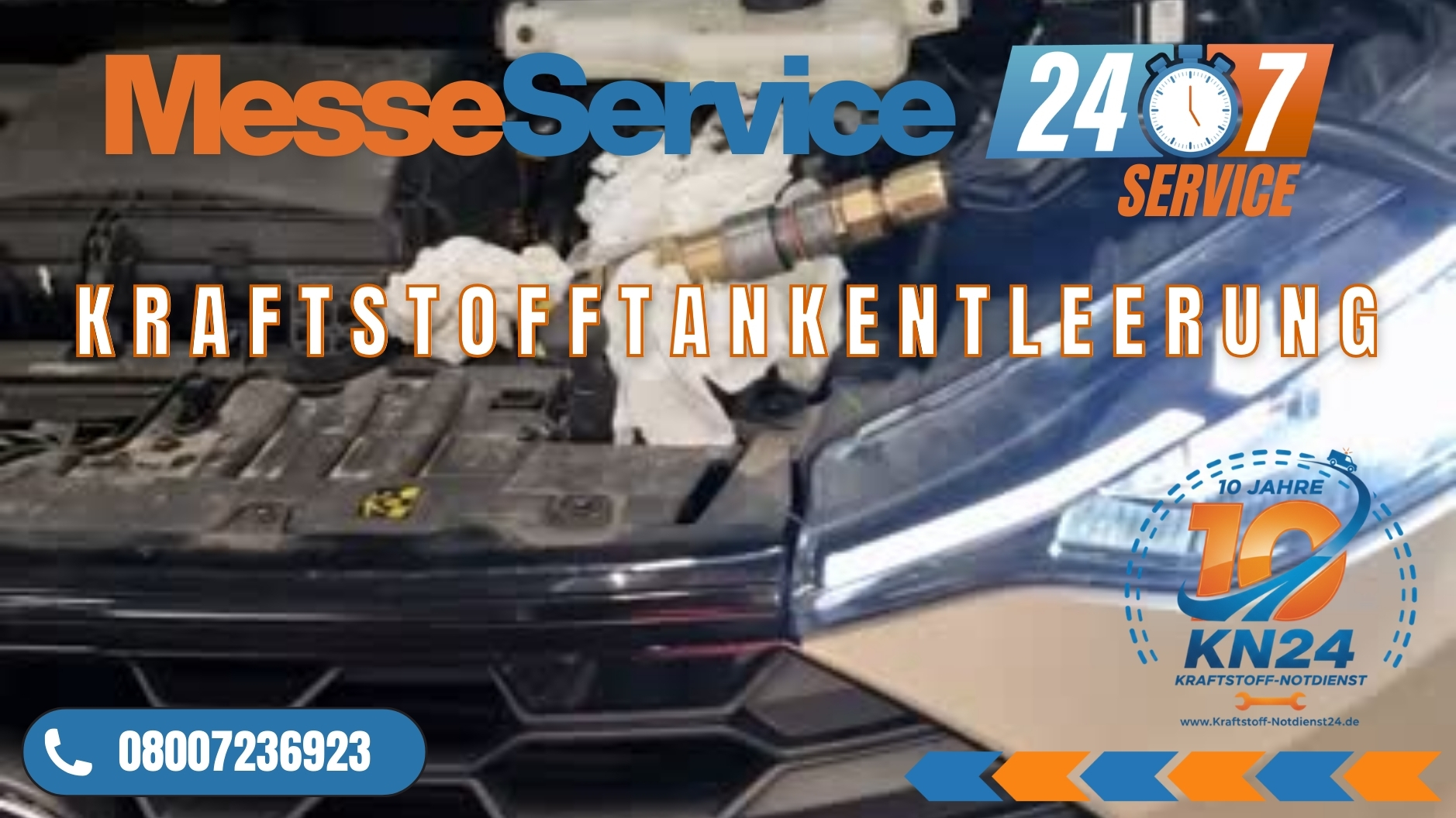 ⛽ Messeservice: Professionelle Tankentleerung für Ausstellungsfahrzeuge 📞 08007236923