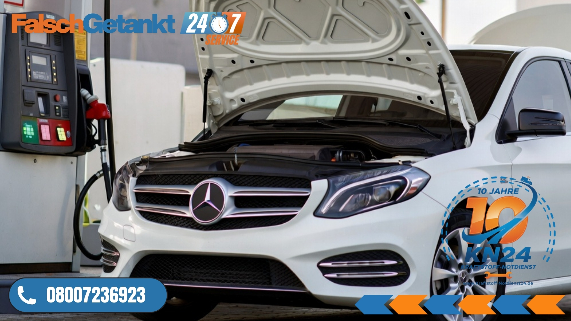 ⛽ Benzin statt Diesel getankt in Nürnberg? Soforthilfe 24/7 📞 08007236923