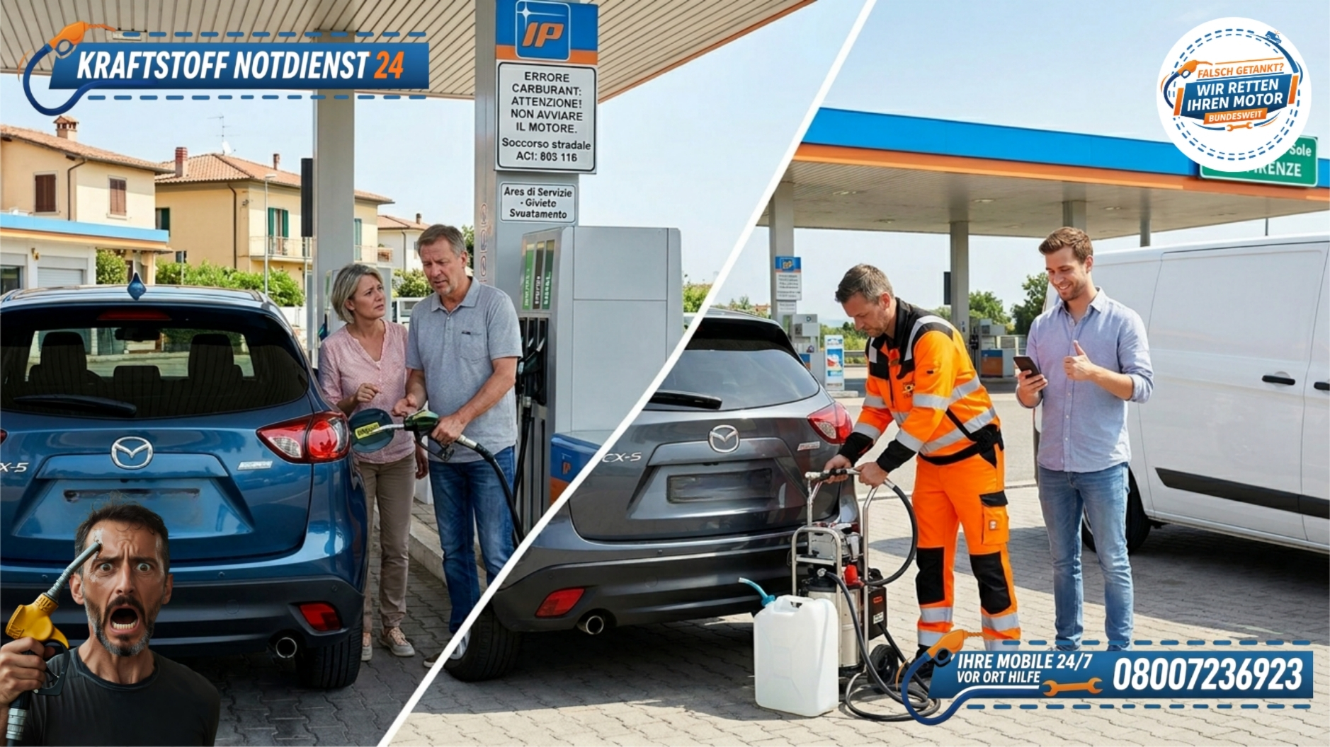 🇮🇹 Falsch getankt in Italien? So retten Sie Ihren Motor richtig