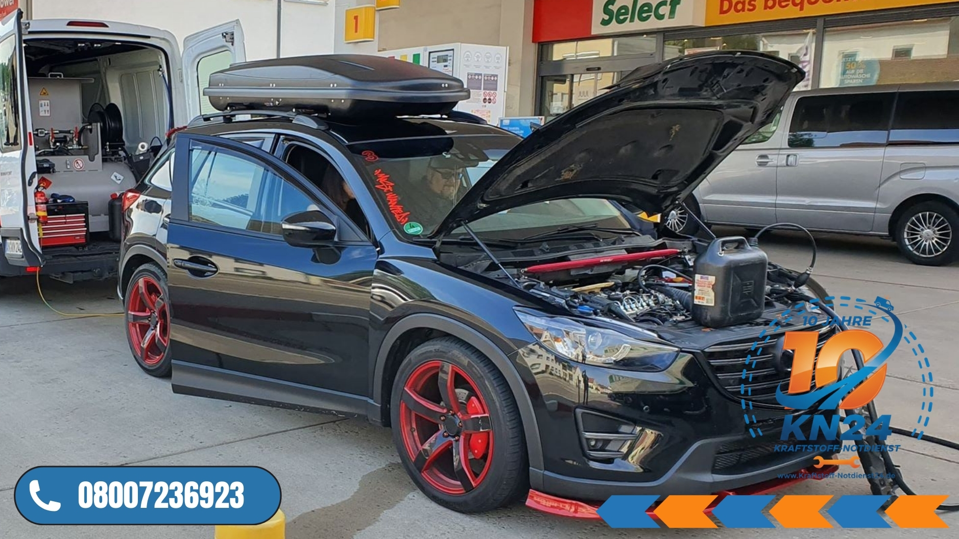 ⛽ Benzin statt Diesel im Mazda getankt? Soforthilfe in Ansbach 📞 08007236923