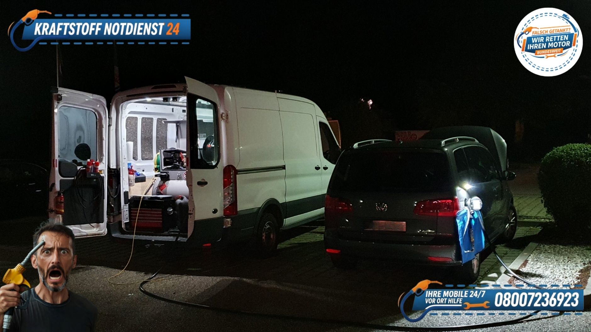 🛻 VW Sharan: Benzin in Diesel falsch getankt? Soforthilfe unter 📞 08007236923