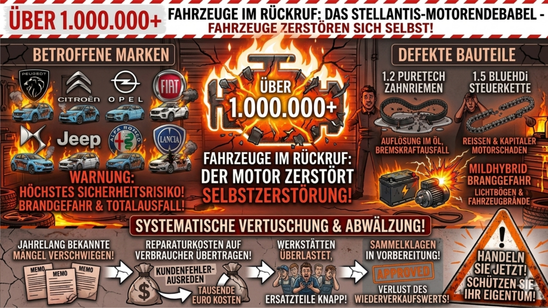 ⚠️ Sonderbericht: Das Motorendebakel bei Stellantis 🚗💥 Technische Mängel, Rückruf-Welle & Halter-Rechte