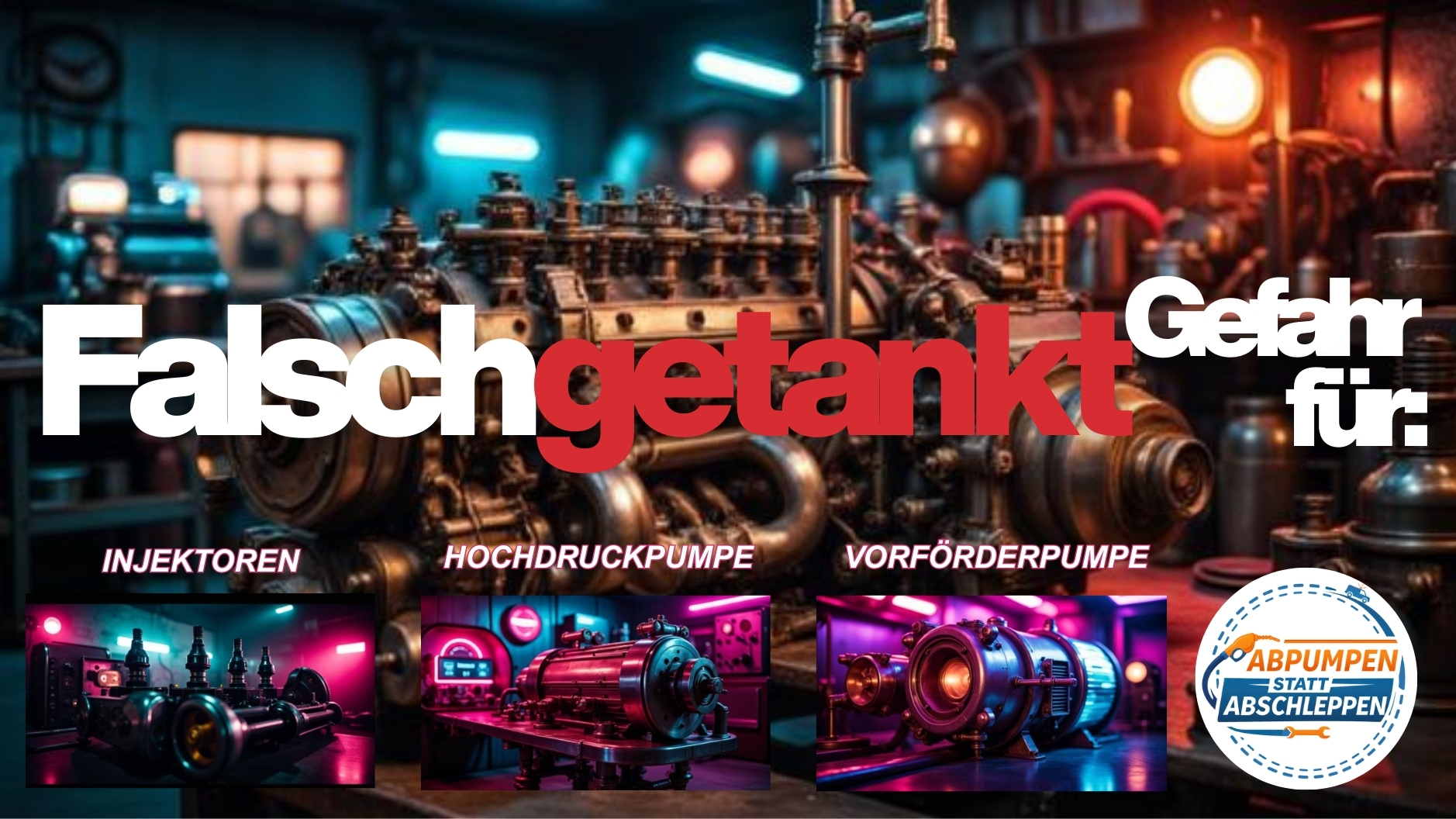 ⛽ Falsch getankt - Gefahr für Hochdruckpumpe & Einspritzdüsen 📞 08007236923 🛠️