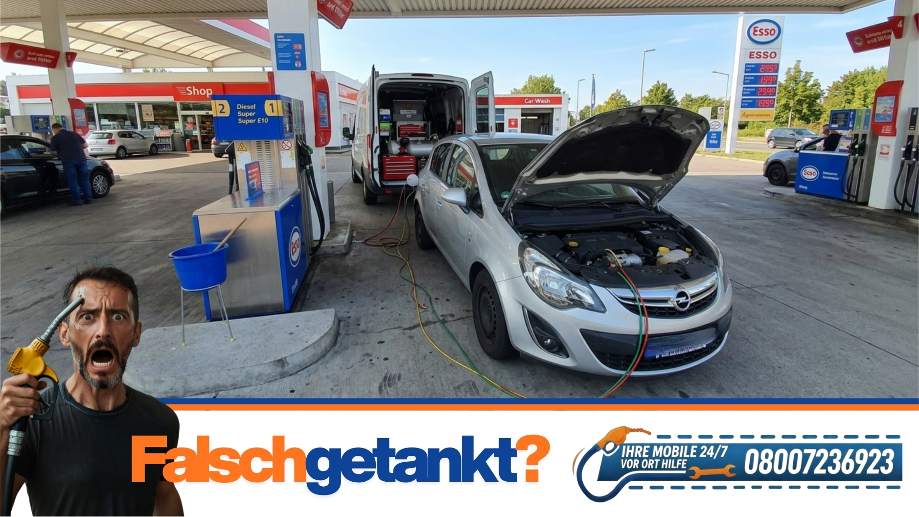 ⛽ Benzin statt Diesel in Bad Windsheim? Soforthilfe & Video-Feedback 📞 08007236923