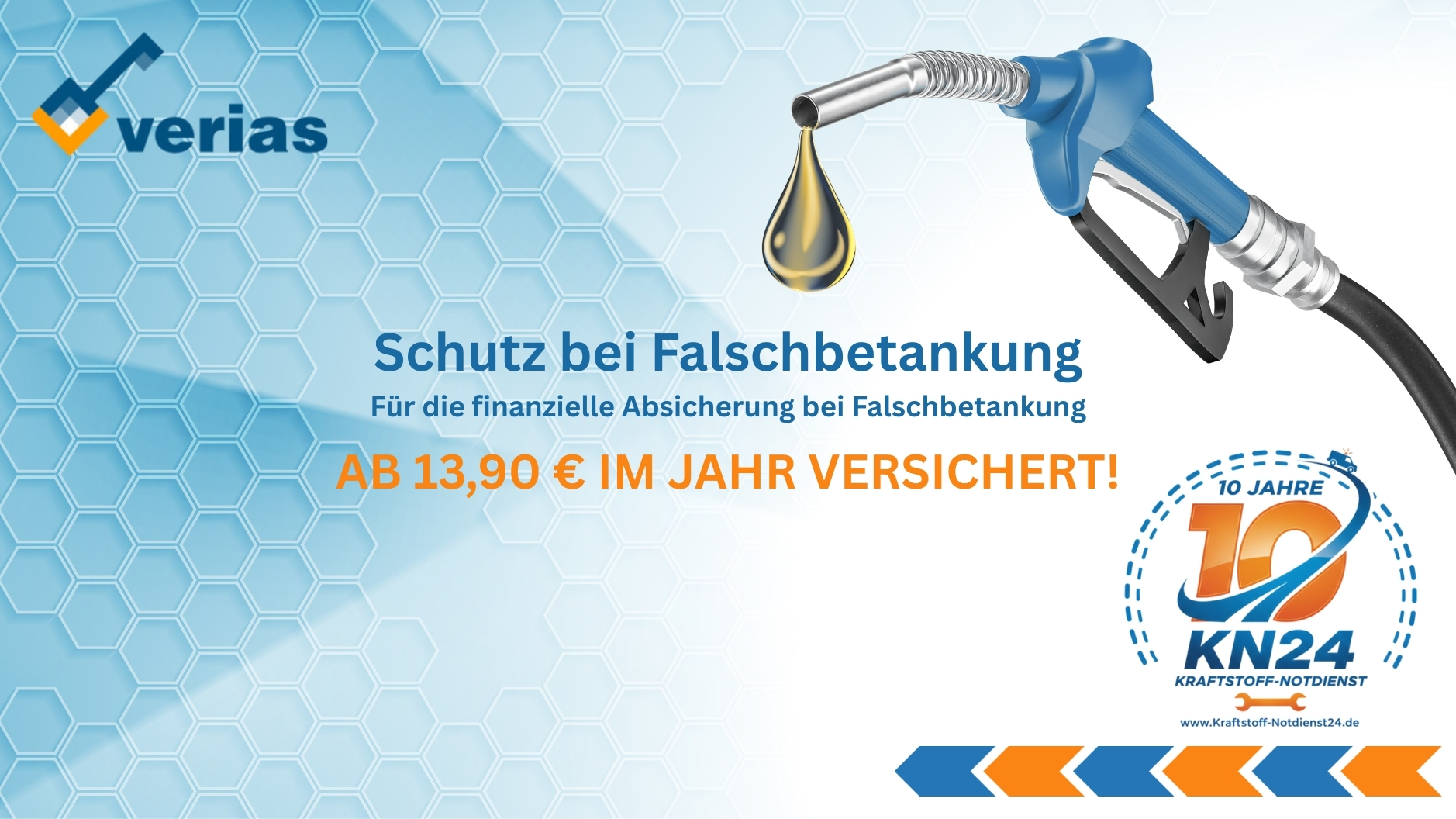 ⛽ Versicherungsschutz bei Falschbetankung: Ihre finanzielle Absicherung mit Verias