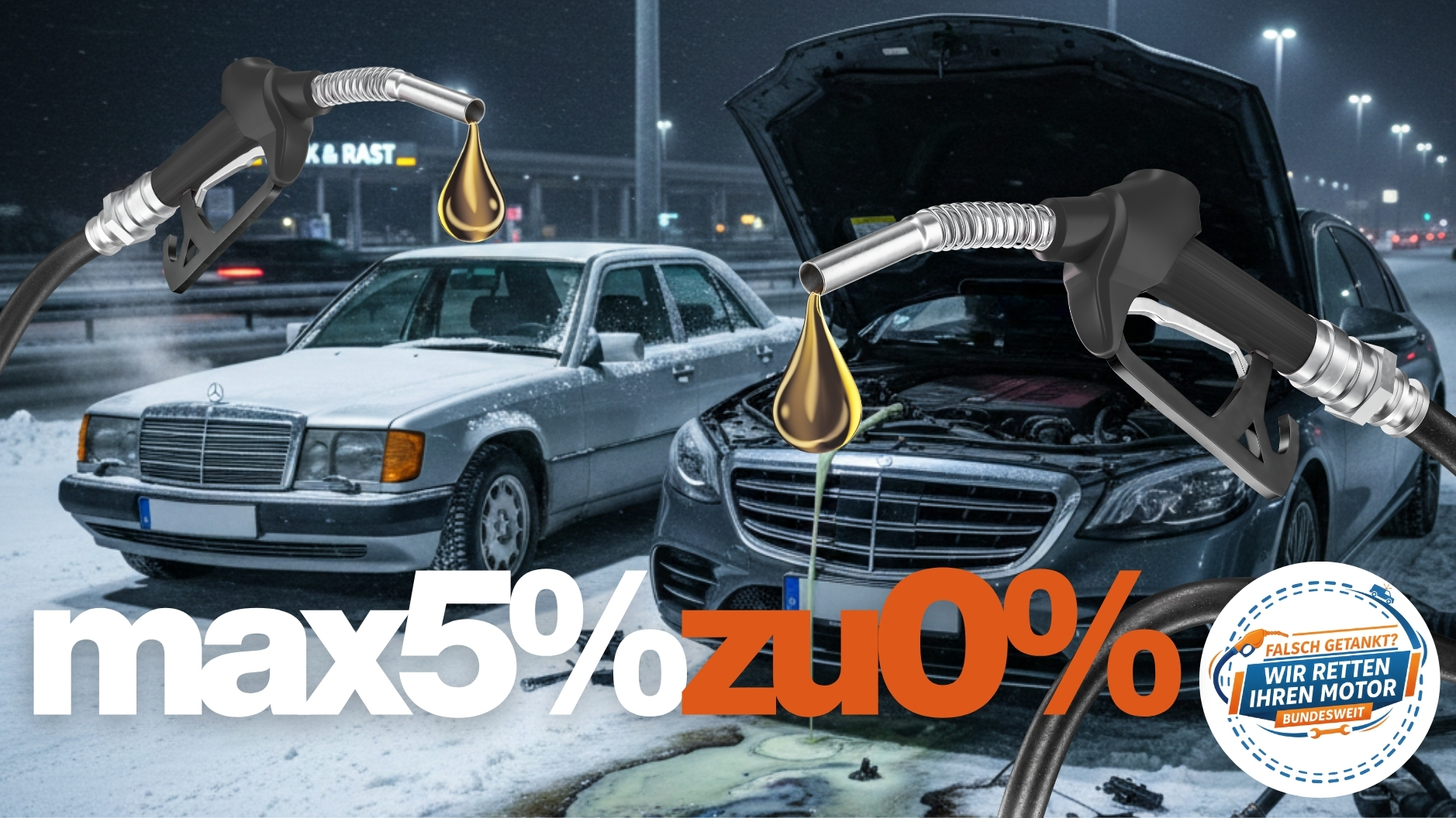 ⛽ Der Falschtank-Mythos: Warum „Drauftanken“ heute den Motor-Exitus bedeutet