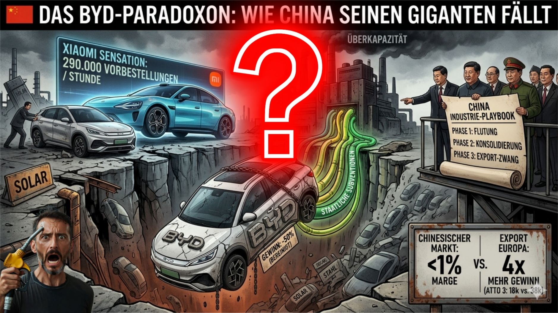 🇨🇳 Das BYD-Paradoxon: Warum der Absturz des Giganten Chinas voller Absicht ist