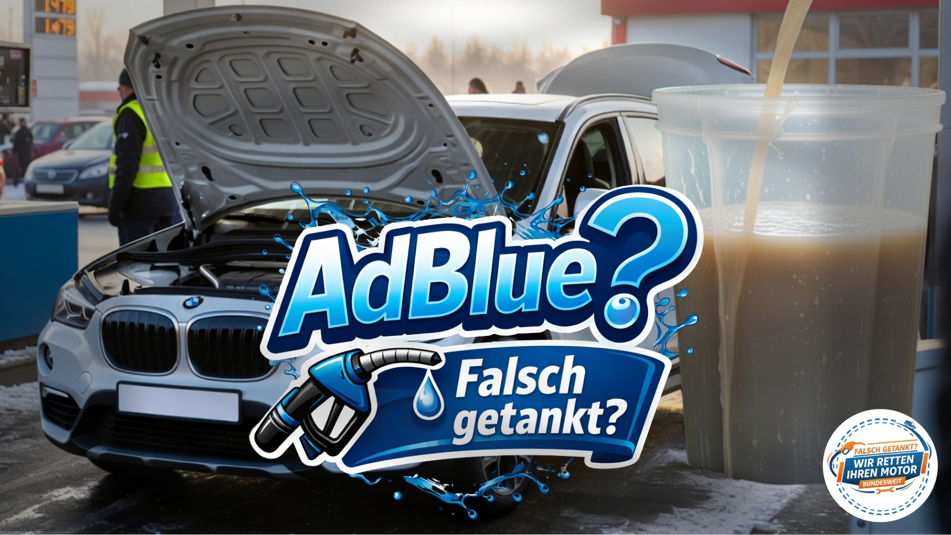 ⛽ AdBlue im Dieseltank getankt und gefahren? Das sind die Folgen 📞 08007236923