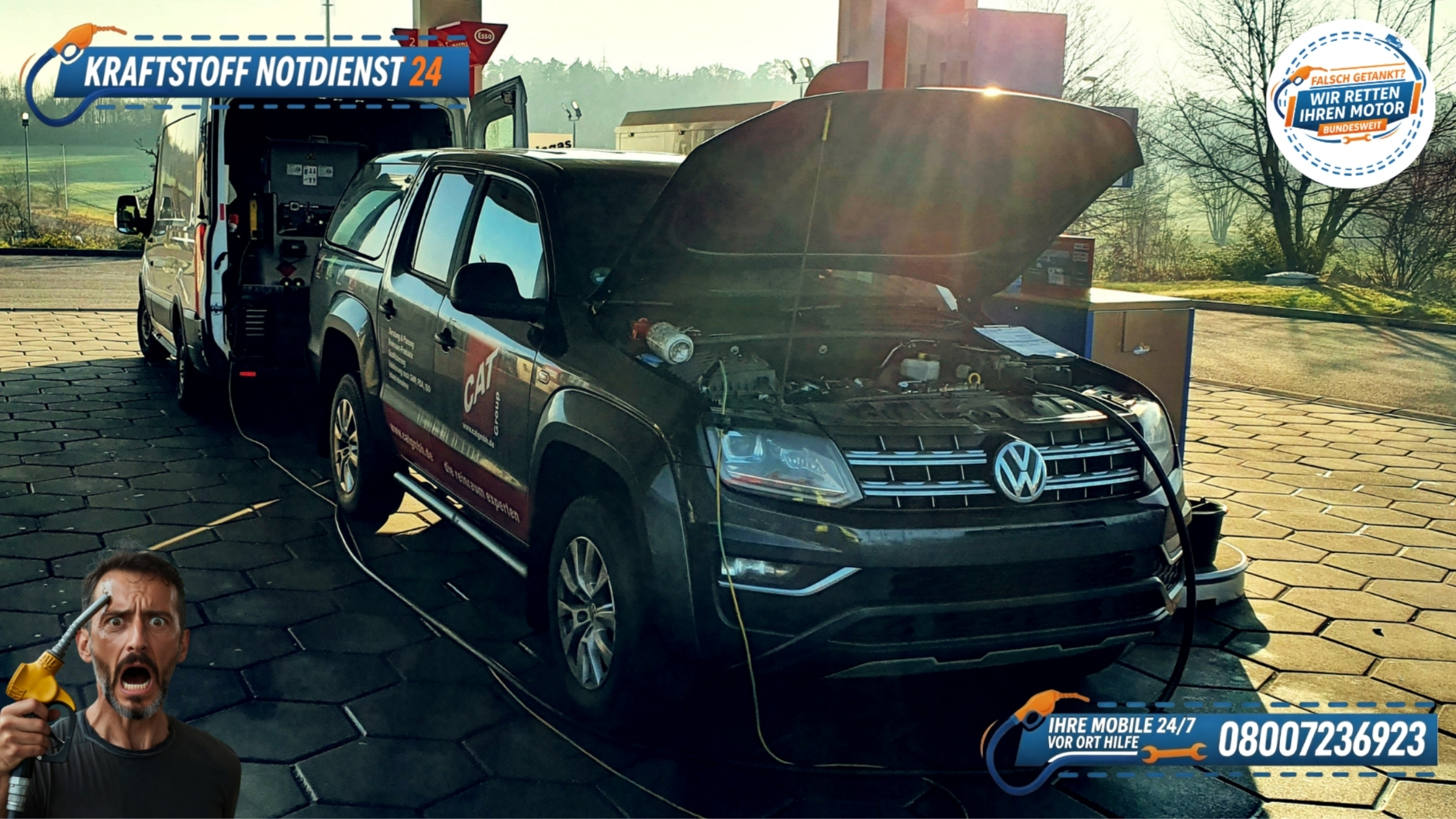 🛻 Fahrzeug Fehlbetankung: AdBlue in Diesel getankt? Soforthilfe in Ansbach unter 📞 08007236923