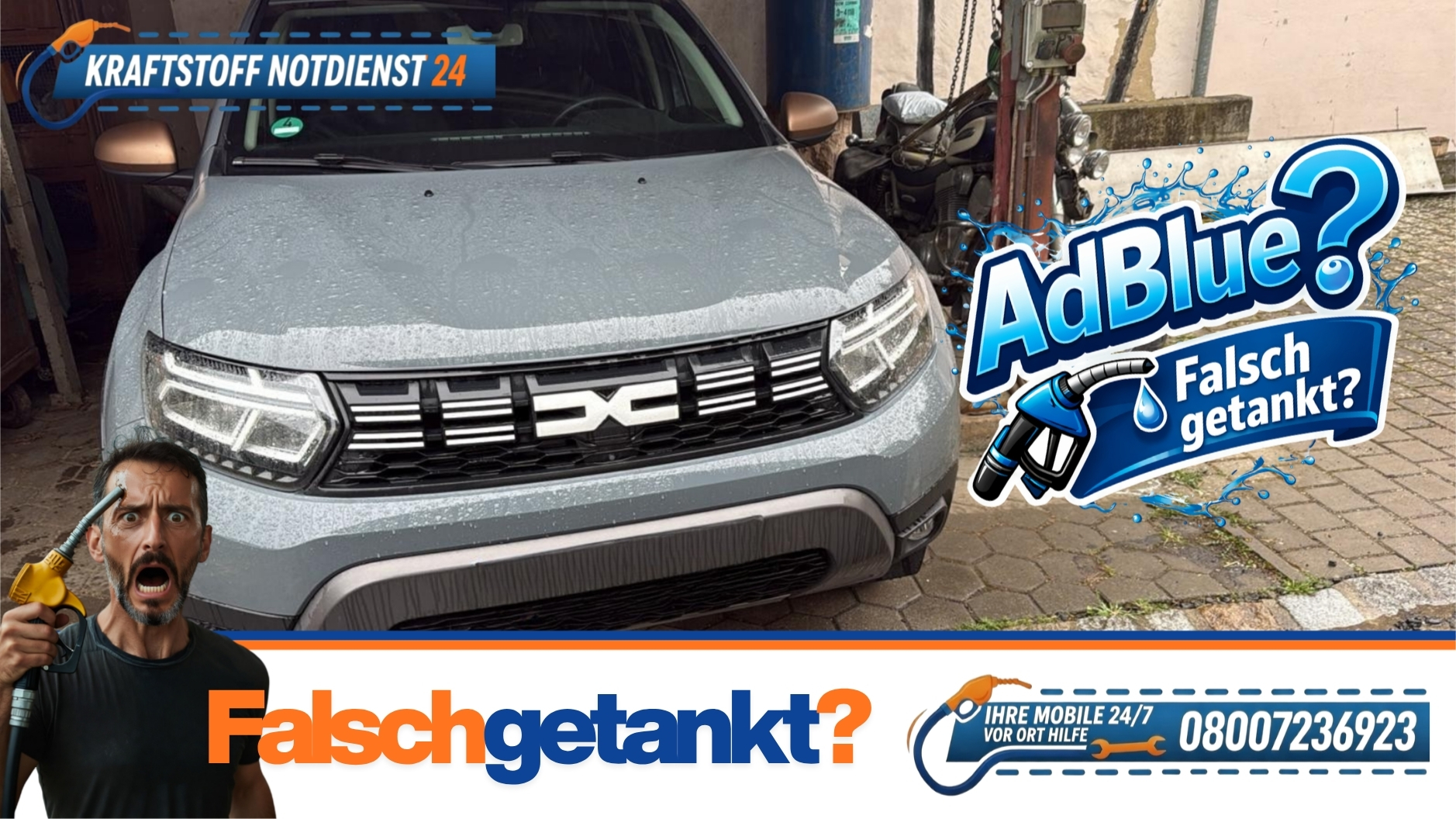 AdBlue falsch getankt in Coburg, Schnelle Hilfe vor Ort 📞 08007236923
