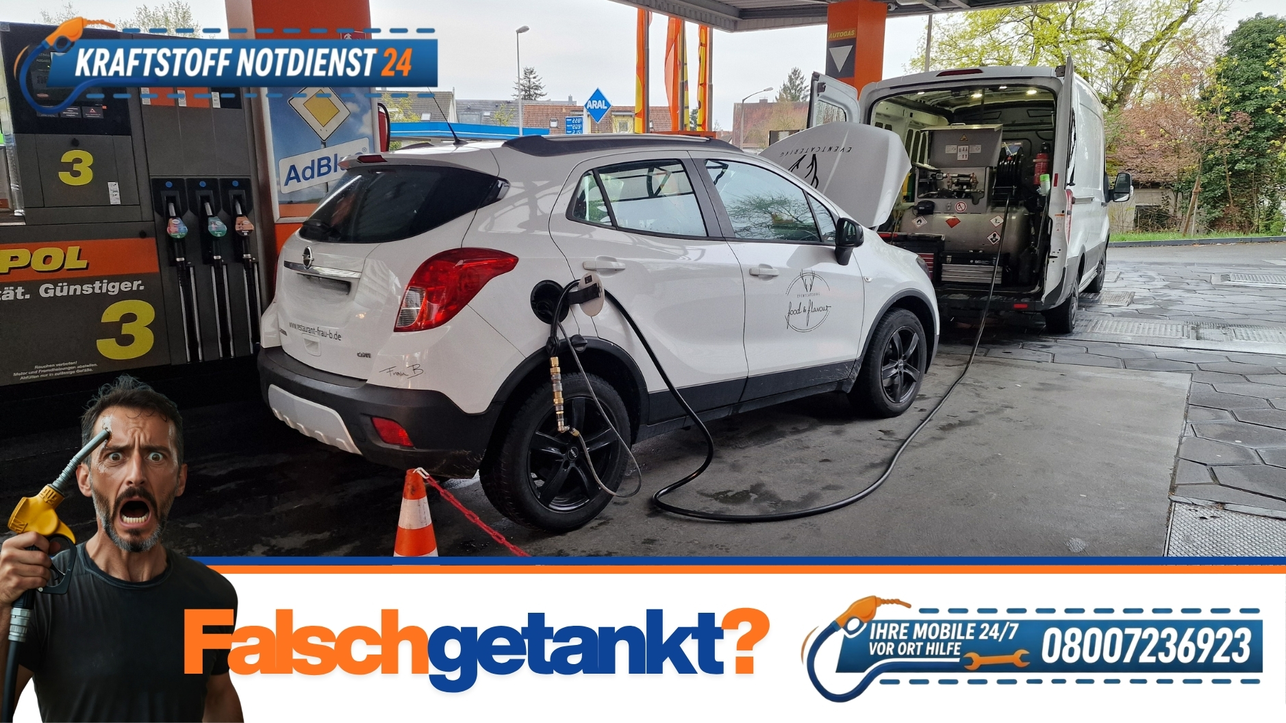⛽ Benzin statt Diesel getankt in Erlangen? Schnelle Hilfe an A3, A73 und im Stadtgebiet 📞 0800 7236923