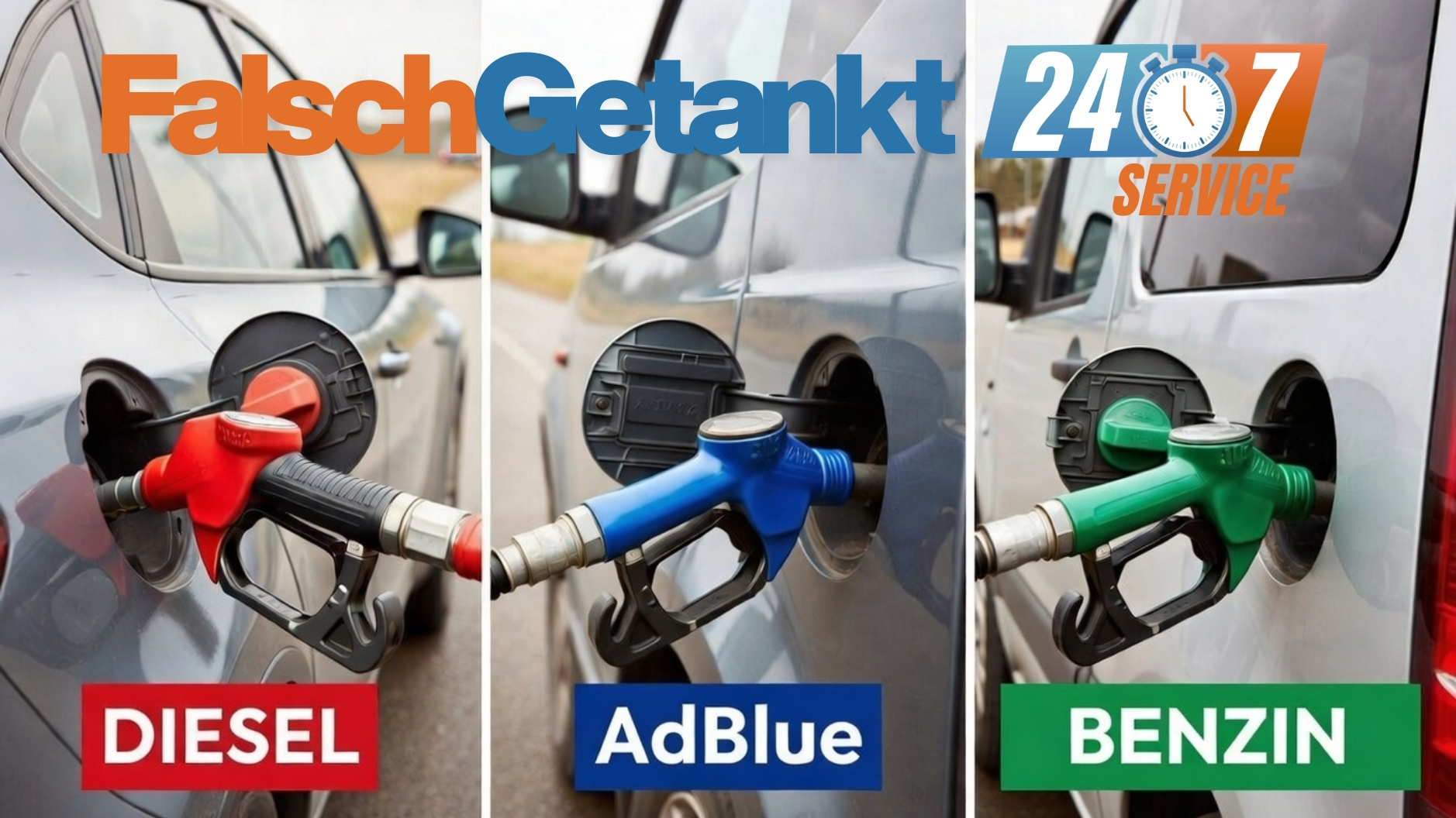 ⛽ Falsch Getankt? Motor GESTARTET? Soforthilfe 📞 08007236923!