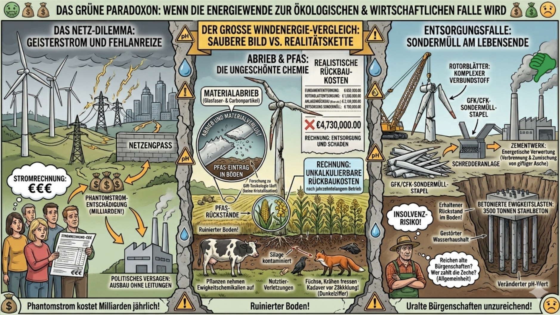 Das grüne Paradoxon: Wenn die Energiewende zur ökologischen und wirtschaftlichen Falle wird