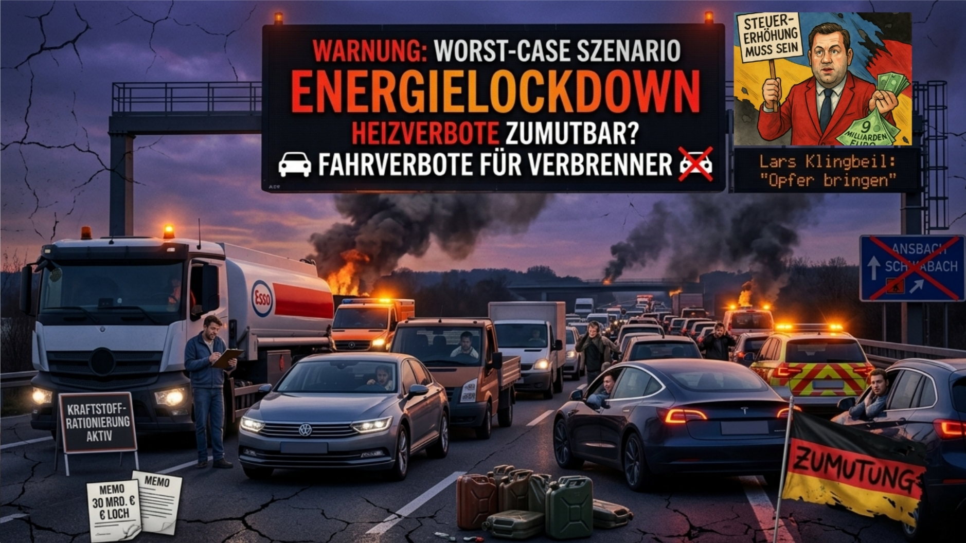 🛑 Energie-Lockdown 2026: Zwischen Klingbeil-Zitaten, Haushaltslöchern und der Angst vor Fahrverboten